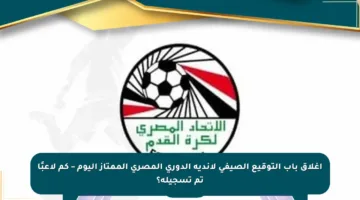 إغلاق باب التوقيع الصيفي لأندية الدوري المصري الممتاز اليوم – كم لاعبًا تم تسجيله؟